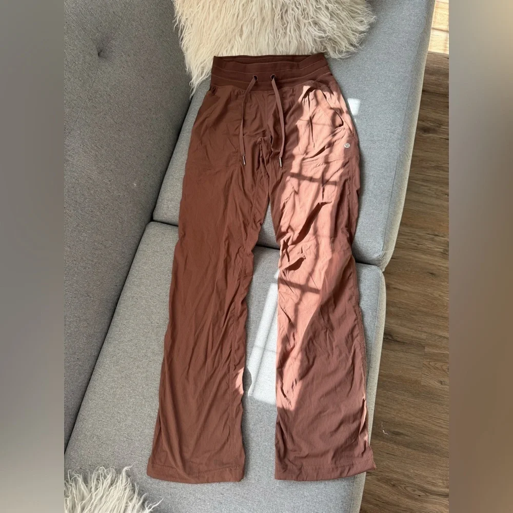 Lululemon Dance Studio Mid-Rise Pants Brown Size 2 - Picture 3 of 13